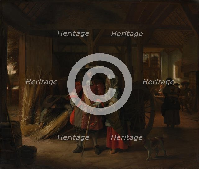 Paying the Hostess, ca. 1670. Creator: Pieter de Hooch.