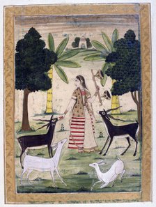 Todi Ragini, Ragamala Album, School of Rajasthan, 19th century. Artist: Unknown