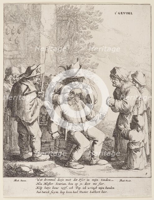 The five senses (touch),  1642-1650. Creator: Jan Dirksz Both.