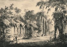 'Fountains Abbey, Yorkshire', 1823. Artist: Unknown.