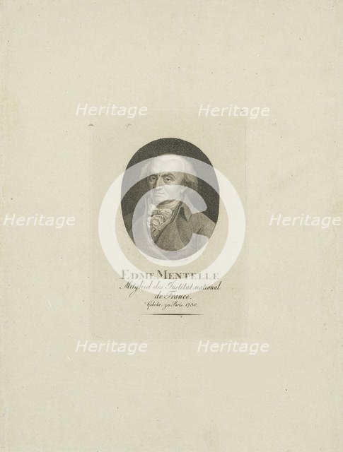 Portrait of Edme Mentelle (1730-1816), c. 1800. Creator: Westermayr, Conrad (1765-1834).