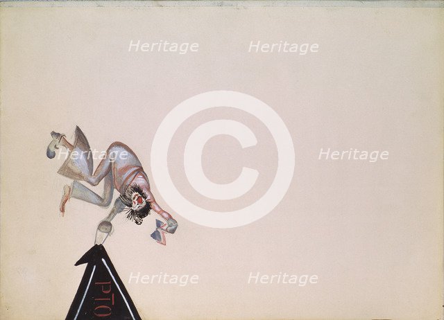 Stage design for the operetta Girofle-Giroflia by Ch. Lecocq, 1922. Artist: Yakulov, Georgi Bogdanovich (1884-1928)