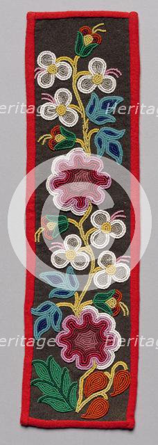 Beaded Panel, late 1800s. Creator: Unknown.