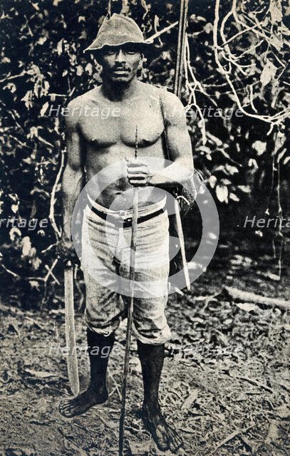 Panama: a jaguar hunter, 1900/1910. Creator: Unknown.