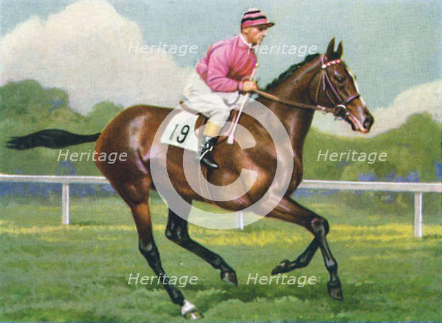 Pasch,  Jockey: G. Richards', 1939. Artist: Unknown.