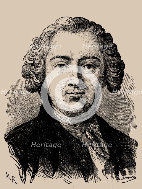 Portrait of Claude Adrien Helvétius (1715-1771), 1889.