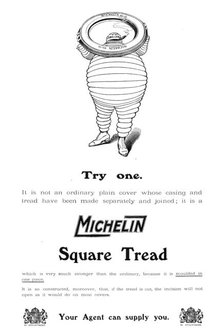 Michelin Square Tread, 1909. Creator: Unknown.