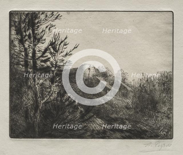 La ferme de valoux. Creator: Alphonse Legros (French, 1837-1911).