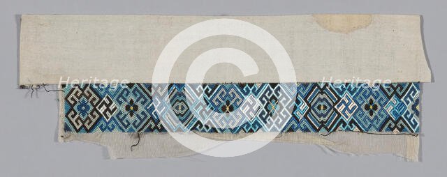 Woman's Sleeve Band, China, Qing dynasty (1644-1911), 1875/1900. Creator: Unknown.