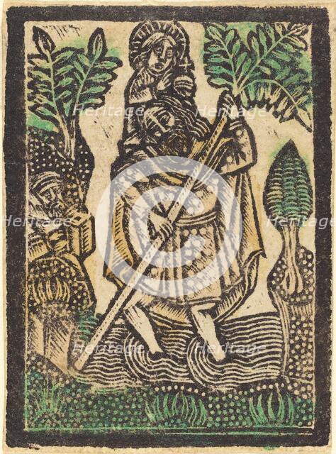 Saint Christopher, 1470/1480. Creator: Workshop of the Master of the Aachen Madonna.