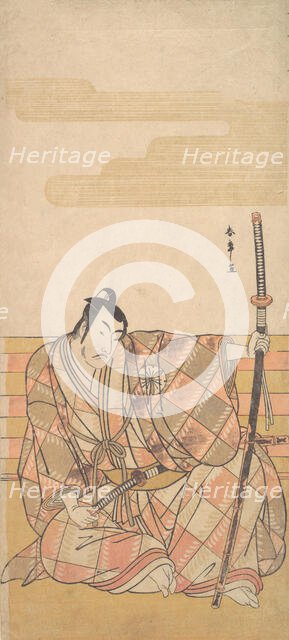 The Fourth Matsumoto Koshiro as a Samurai, ca. 1782. Creator: Shunsho.