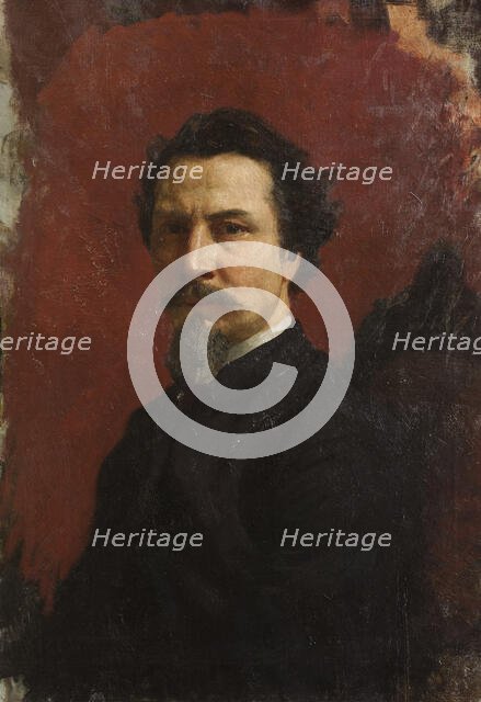 Self-Portrait, End of 1870s-Early 1880s. Creator: Siemiradzki, Henryk (1843-1902).