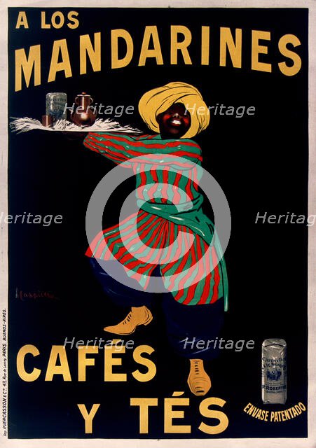 A los Mandarines: Cafés y Tés  , 1908. Creator: Cappiello, Leonetto (1875-1942).