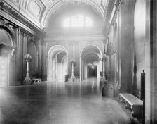 Hall, third floor, the New York Public Library, between 1911 and 1920. Creator: Unknown.