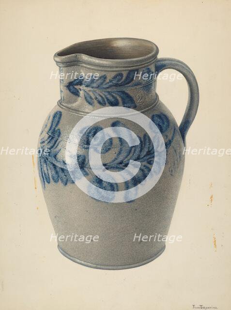 Pitcher, c. 1939. Creator: John Tarantino.