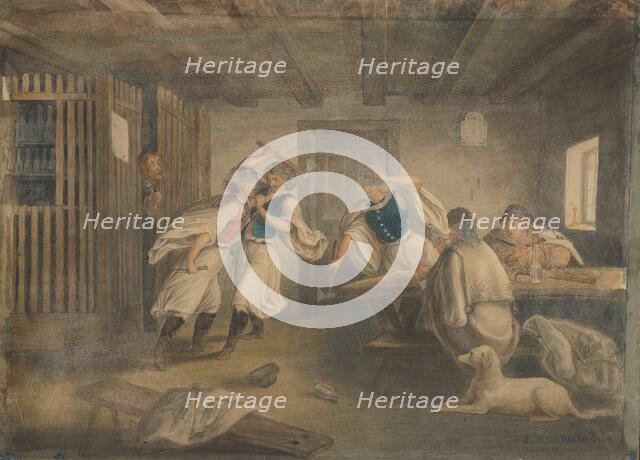 Slug in the Tavern, 1860-1880. Creator: Vojtech Klimkovic.