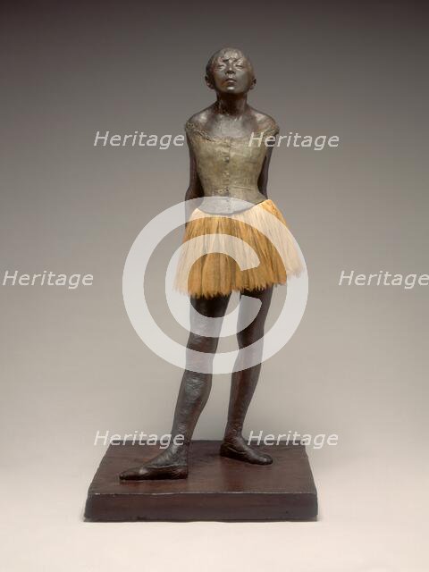 Little Dancer Aged Fourteen, plaster cast possibly 1920/1921, after original wax modelled 1878-1881. Creator: Edgar Degas.