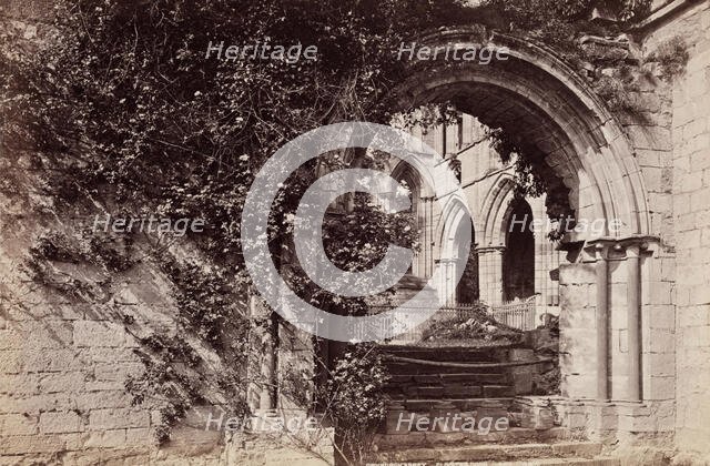 Cloister Door, Dryburgh Abbey, between 1870 and 1880. Creator: George Washington Wilson.