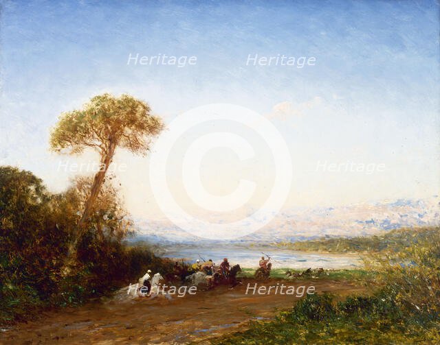 Beyrouth, retour de fantasia, between 1885 and 1890. Creator: Felix Francois Georges Philibert Ziem.