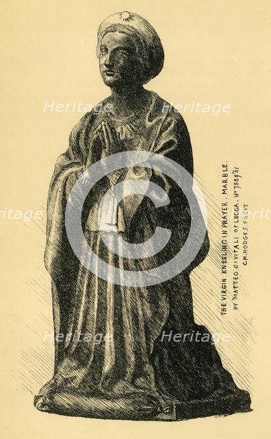 The Virgin Annunciate, marble statue, 1519, (1881). Creator: Charles Martin Hodges.