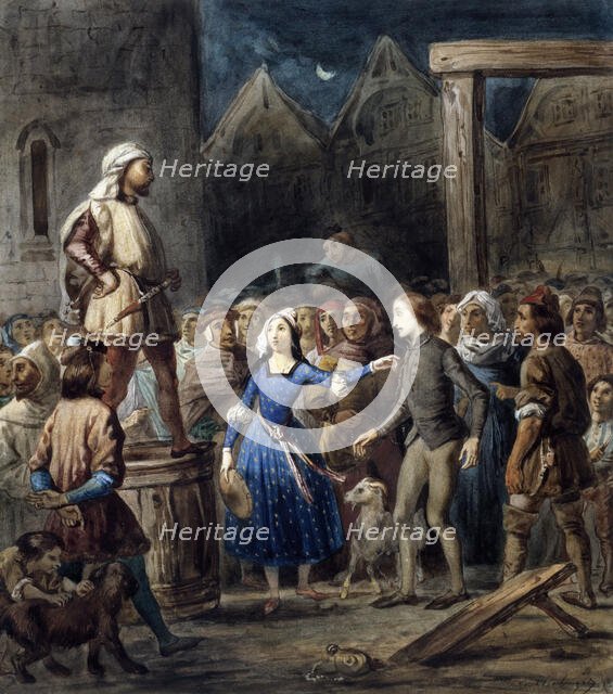 La Esmeralda, 1831. Creator: Boulanger, Louis Candide (1806-1867).