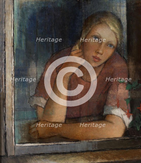 The girl in the window, 1930. Creator: Alvar Cawén.