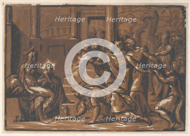 The Adoration of the Magi, 1540-50., 1540-50. Creator: Attributed to Niccolò Vicentino.