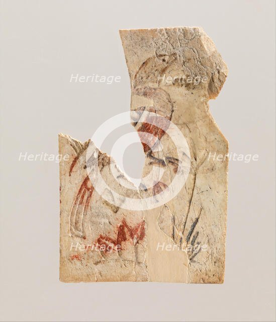 Plaque from a Casket with a bird, Coptic, 4th-5th century. Creator: Unknown.