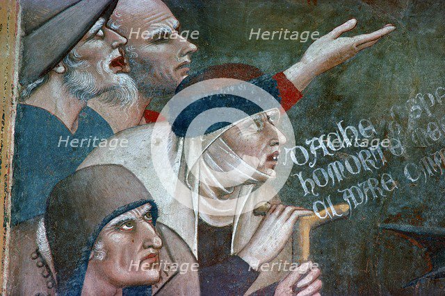 Fragment of a fresco showing the triumph of death, 14th century. Artist: Andrea Orcagna