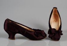 Evening shoes, French, ca. 1880. Creator: Unknown.