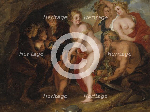 "Without Ceres and Bacchus Venus freezes", 1667. Creator: Anon.