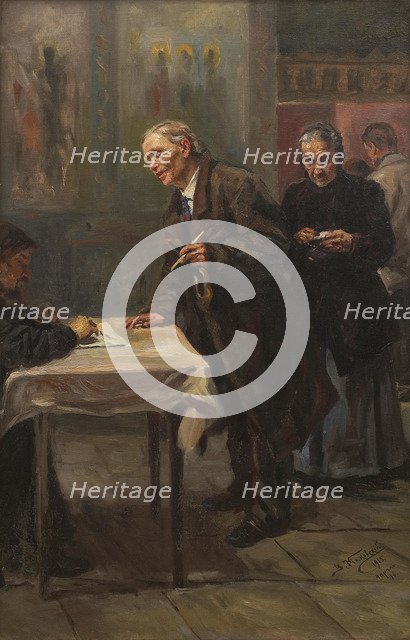 Registration before confession, 1915.