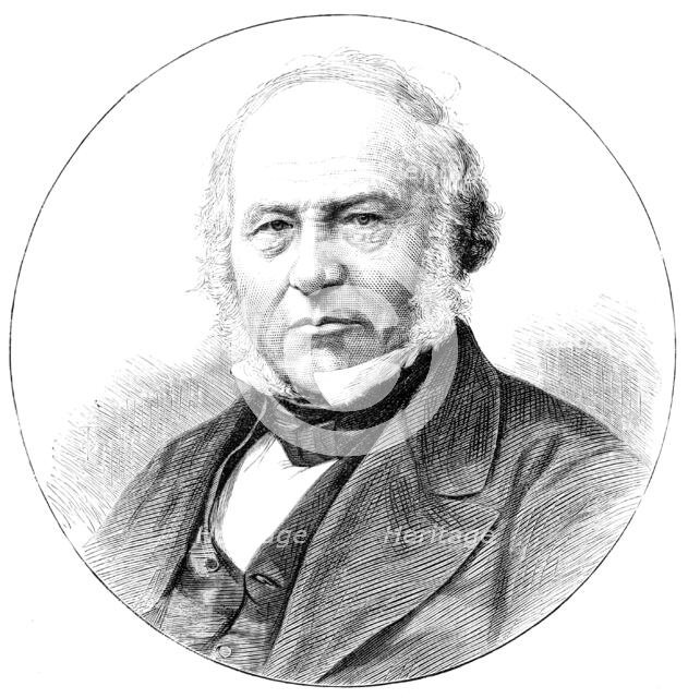 Sir Rowland Hill, the author of the Penny Postage, 1890. Creator: Unknown.