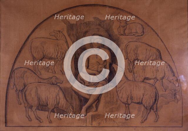 The Good Shepherd, 1925. Creator: Joakim Skovgaard.