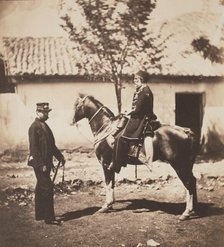 Omar Pacha and Col. Simmons Attached to the Turkish Head Quarters, c1855. Creator: Roger Fenton.