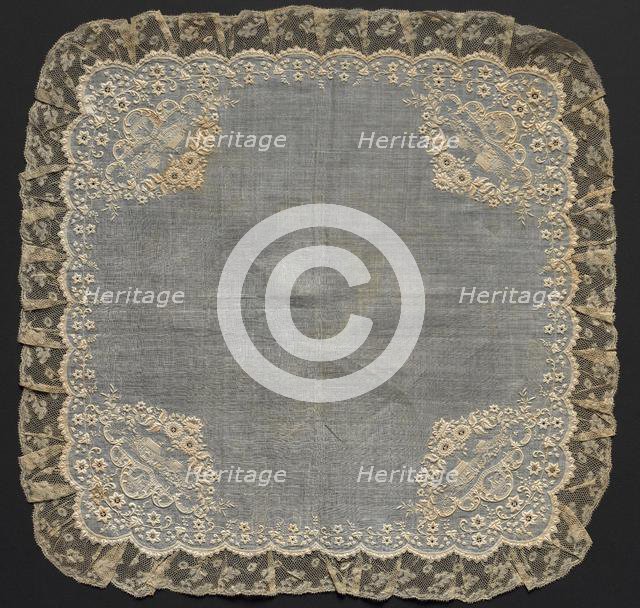 Handkerchief, 1700s. Creator: Unknown.