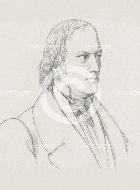 Portrait of the conductor and composer Johann Nepomuk Schelble (1789-1837), c. 1830-1840. Creator: Anonymous.