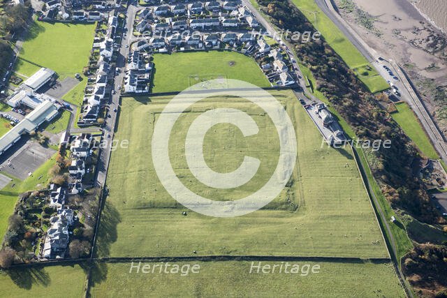 Maryport (Alavna) Roman fort, part of the Roman frontier defences along the Cumbrian coast, 2019. Creator: Emma Trevarthen.