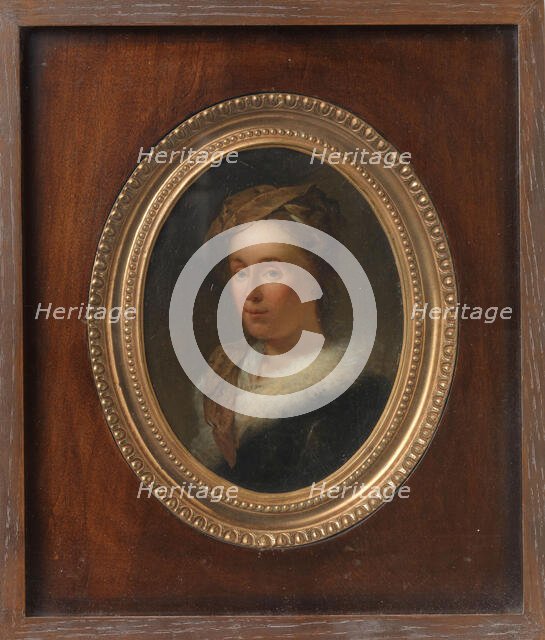 Portrait of Sara Stiermans, the Artist's Wife, 1750-1798. Creator: Dionys van Nijmegen.