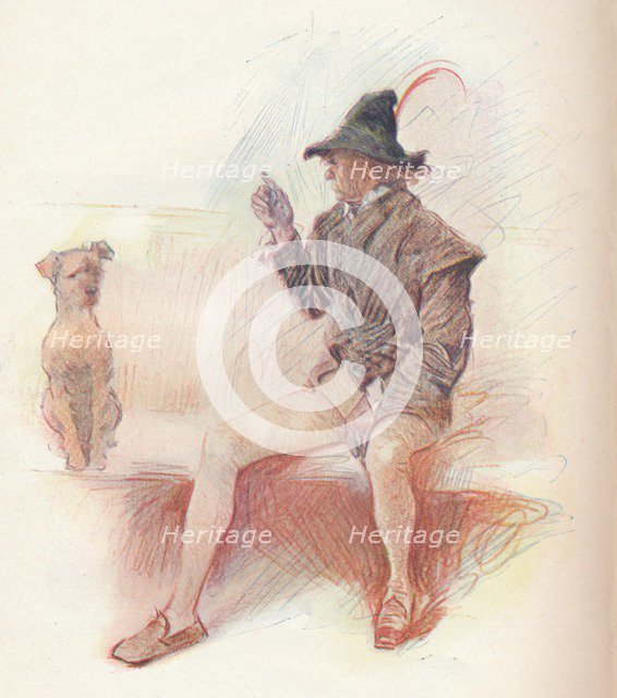 'Launce and his Dog', 1903, (1903). Artist: Philip William May.