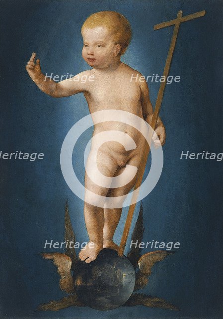 The Infant Christ on the Orb of the World, ca 1530. Artist: Cleve, Joos, van (ca. 1485-1540)
