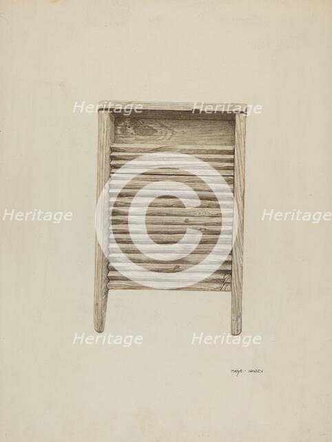 Wash Board, c. 1940. Creator: Mary Hansen.
