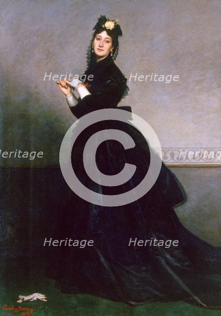 'The Woman with the Glove', 1869. Artist: Charles Emile Auguste Carolus-Duran