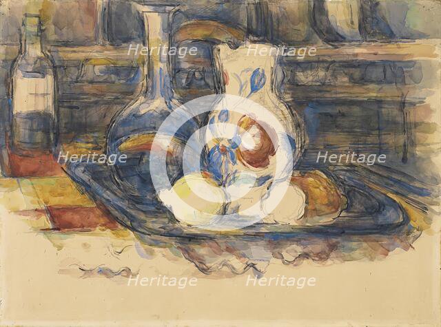 Bottle, Carafe, Jug and Lemons, 1902. Creator: Paul Cezanne.