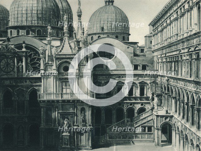 Courtyard of the Doge's Palace, Venice, Italy, 1927. Artist: Eugen Poppel.