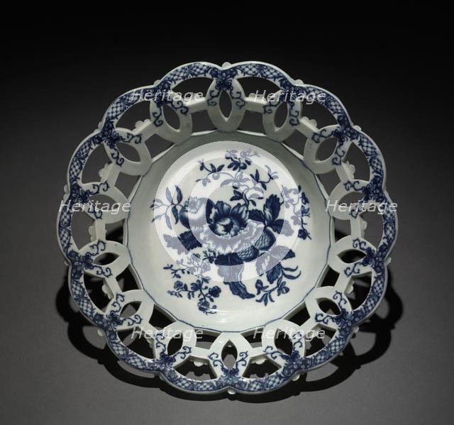 Bowl, c. 1750-1770. Creator: Worcester Porcelain Factory (British).
