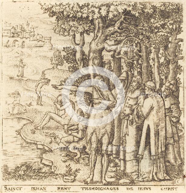 John the Baptist Testifies for Christ, probably c. 1576/1580. Creator: Leonard Gaultier.