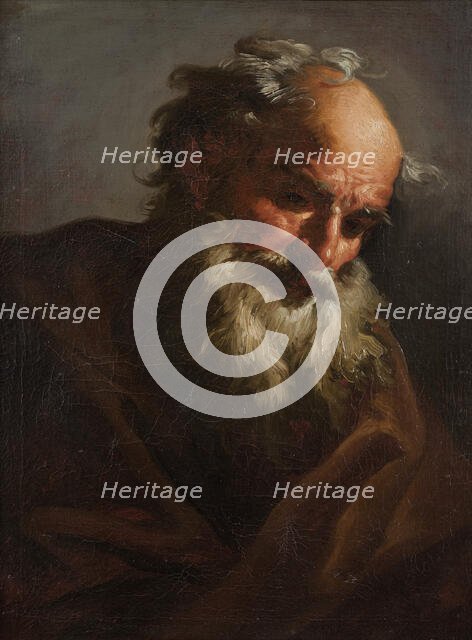 Head of an Old Man, c1700-1735. Creator: Petr Brandl.