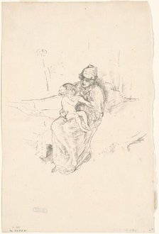 Mother and Child, No. 1, 1891/1895 (printed 1904). Creator: James Abbott McNeill Whistler.