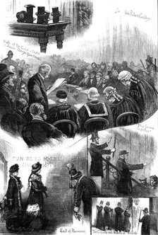 Election of Representative Peers for Scotland, at Holyrood Palace, Edinburgh, 1880. Creator: W. I. P..